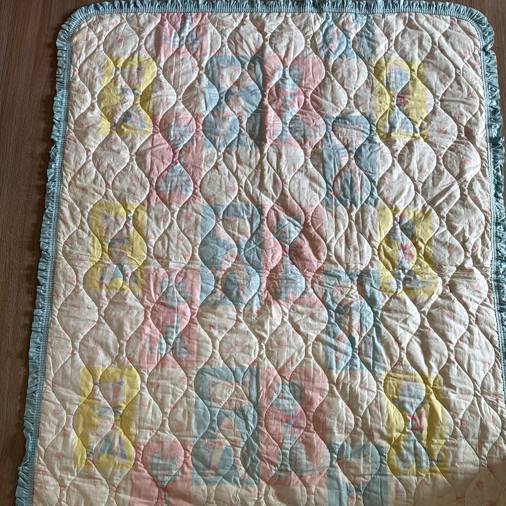 Baby quilt dogs and cats image